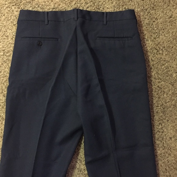 Vintage Comfort Action Flex Pants Mens 34x26 Used Blue Short - Picture 6 of 10